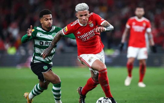 Enzo Fernandez felice al Benfica