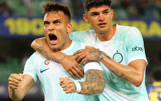 Inter, l'esultanza di Lautaro Martinez - NewsSportive.it