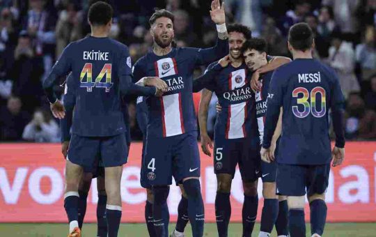 PSG esultante con l'Ajaccio - NewsSportive.it